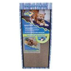 OurPets Cosmic Alpine Climb Incline Cat Scratcher Reversible Cardboard Block
