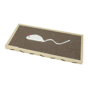 Durable Cardboard Scratcher Pad for Cats Double Scratching Post with High Density Design Ideal Indoor Toy for Feline Entertainment and Nail