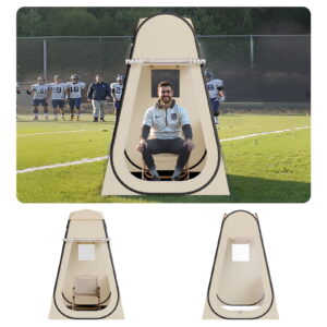 VEVOR Pop up Sports Tent, 47x47 in Clear Bubble Tent for 1 Person, Waterproof Outdoor Pod with Floor Mat & Top Cover, Garden Igloo Dome Tents Camping Shelter for Events Fishing Cheering