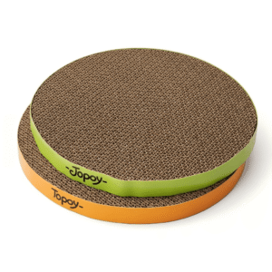 Jopoy Pet Supplies Scratch and Spin Round Cat Scratcher Replacement Pads, 2 Count