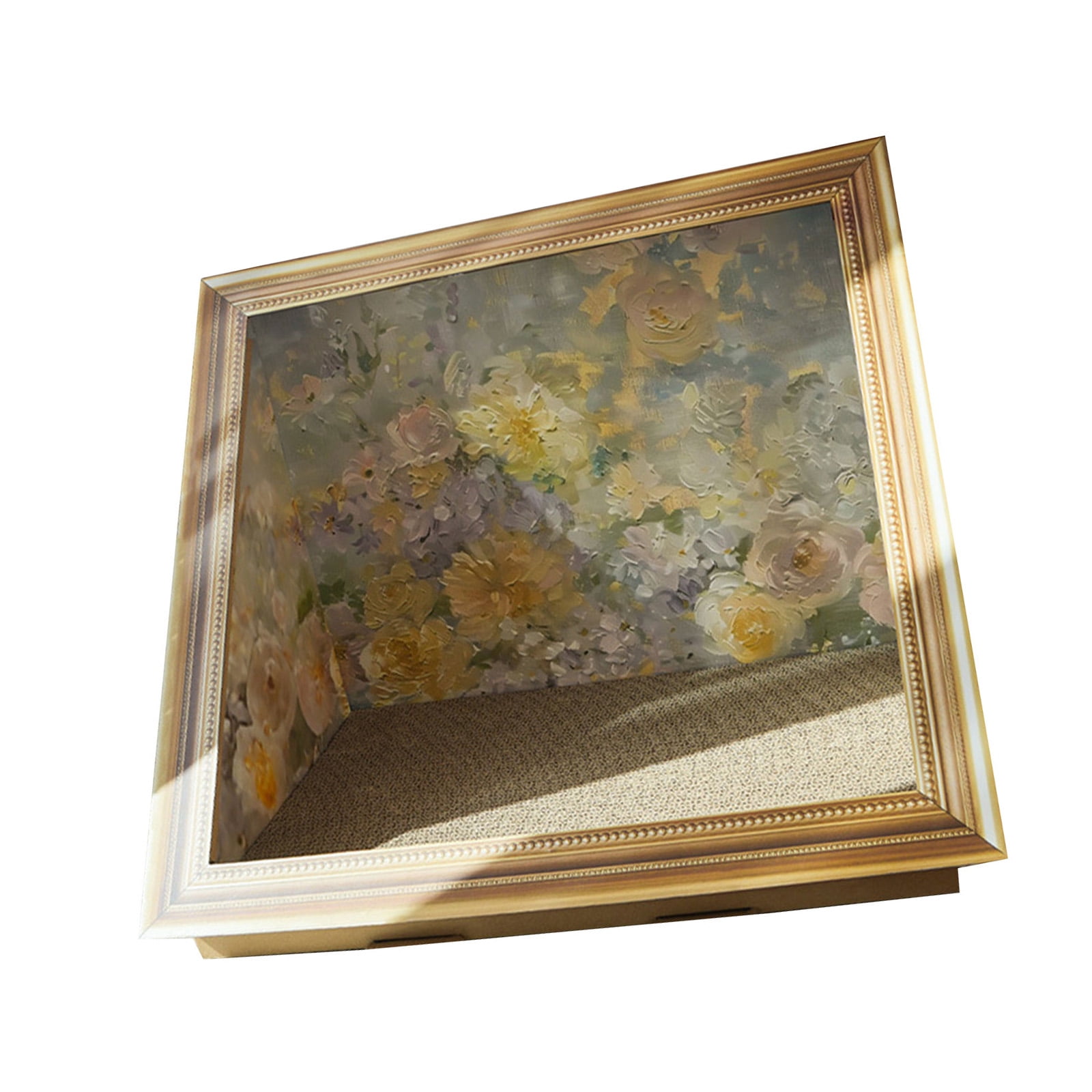 Artistic Oil Painting Cats House Scratching Board Art Photo Frame Friendly and Health for Cats Grinding Scratcher Toy - Image 5