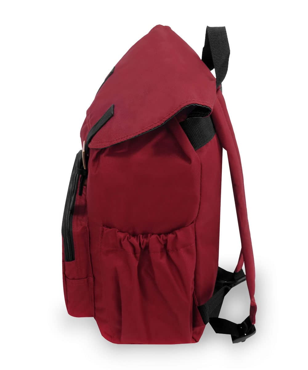 Everest 16" Stylish Rucksack, Burgundy All Ages, Unisex BP500-BURG, Carrier and Shoulder Book Bag for School, Work, Sports, and Travel - Image 8