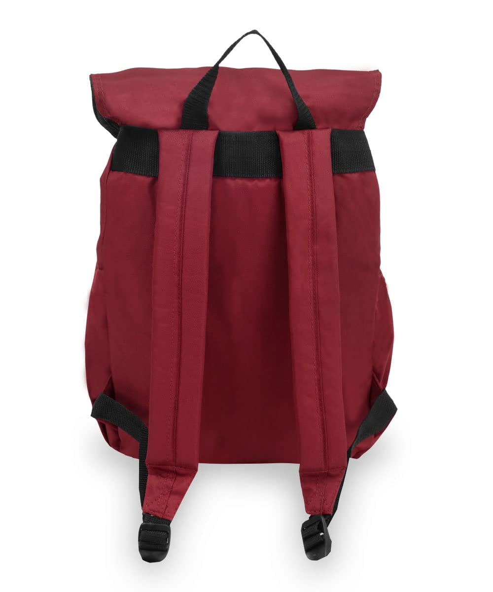 Everest 16" Stylish Rucksack, Burgundy All Ages, Unisex BP500-BURG, Carrier and Shoulder Book Bag for School, Work, Sports, and Travel - Image 9