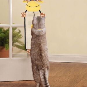 Pet Life ® 'Paw-Pleasant' Hanging Sisal & Jute Carpet Kitty Cat Scratcher with Toy