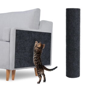 DIYMAG Cat Scratching Mat, 78.7"x15.7" Trimmable Self-Adhesive Carpet for DIY Climbing Cat Scratcher for Replacement Pads Covering Posts Furniture Protection