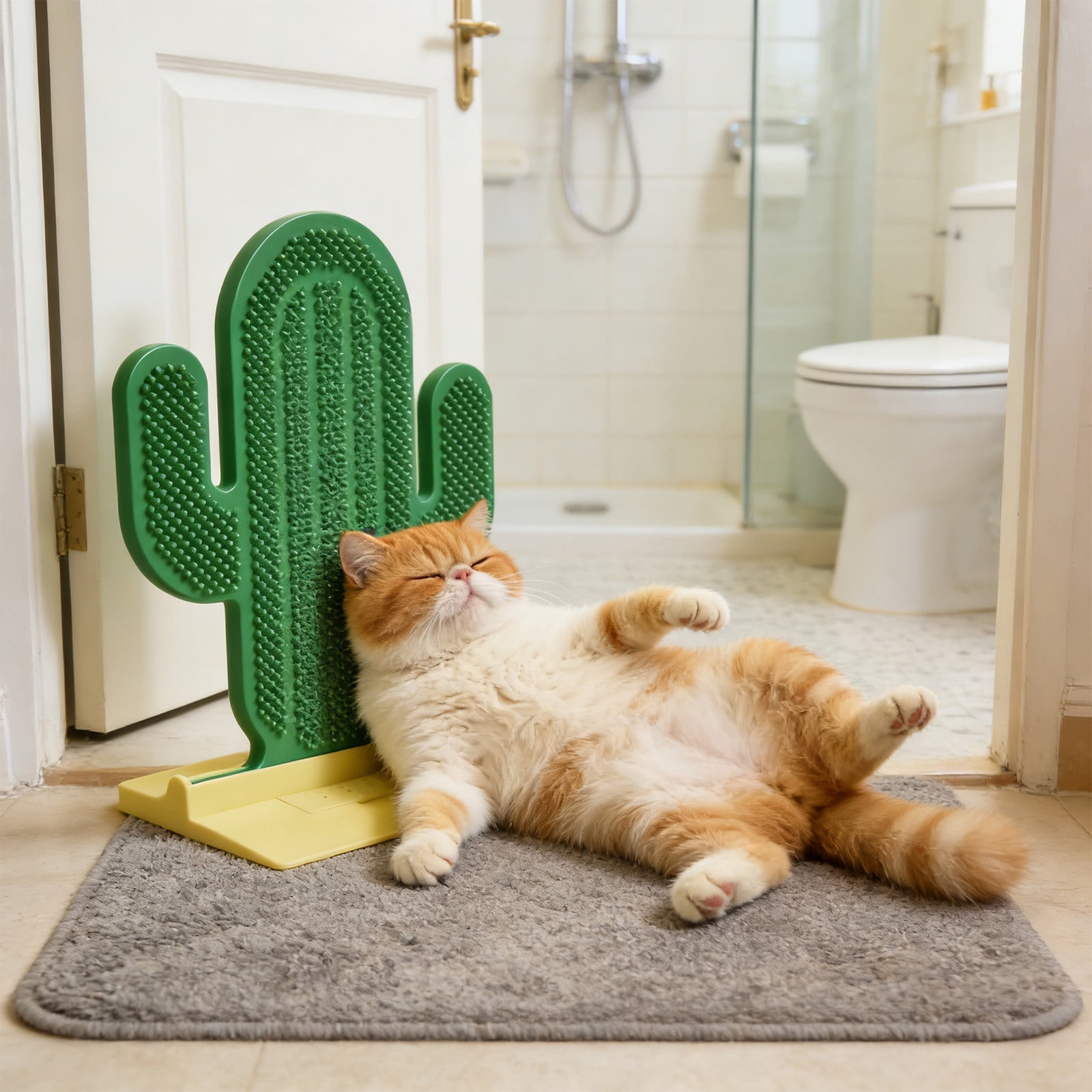 Cat Corner Scratcher for Furniture Edges – Self-Grooming Cat Scratching Device, Green Plastic, 11.81x7.48in, Easy Install, Anti-Slip, Relieves Stress - Image 5