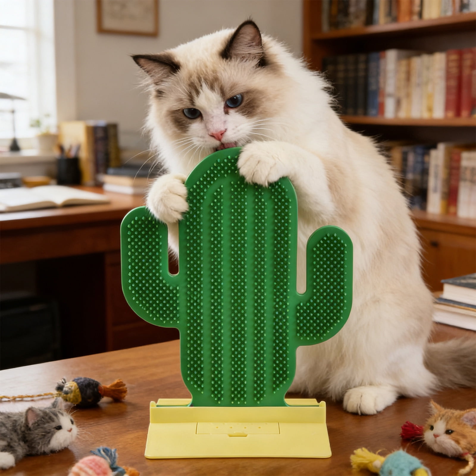 Cat Corner Scratcher for Furniture Edges – Self-Grooming Cat Scratching Device, Green Plastic, 11.81x7.48in, Easy Install, Anti-Slip, Relieves Stress - Image 6