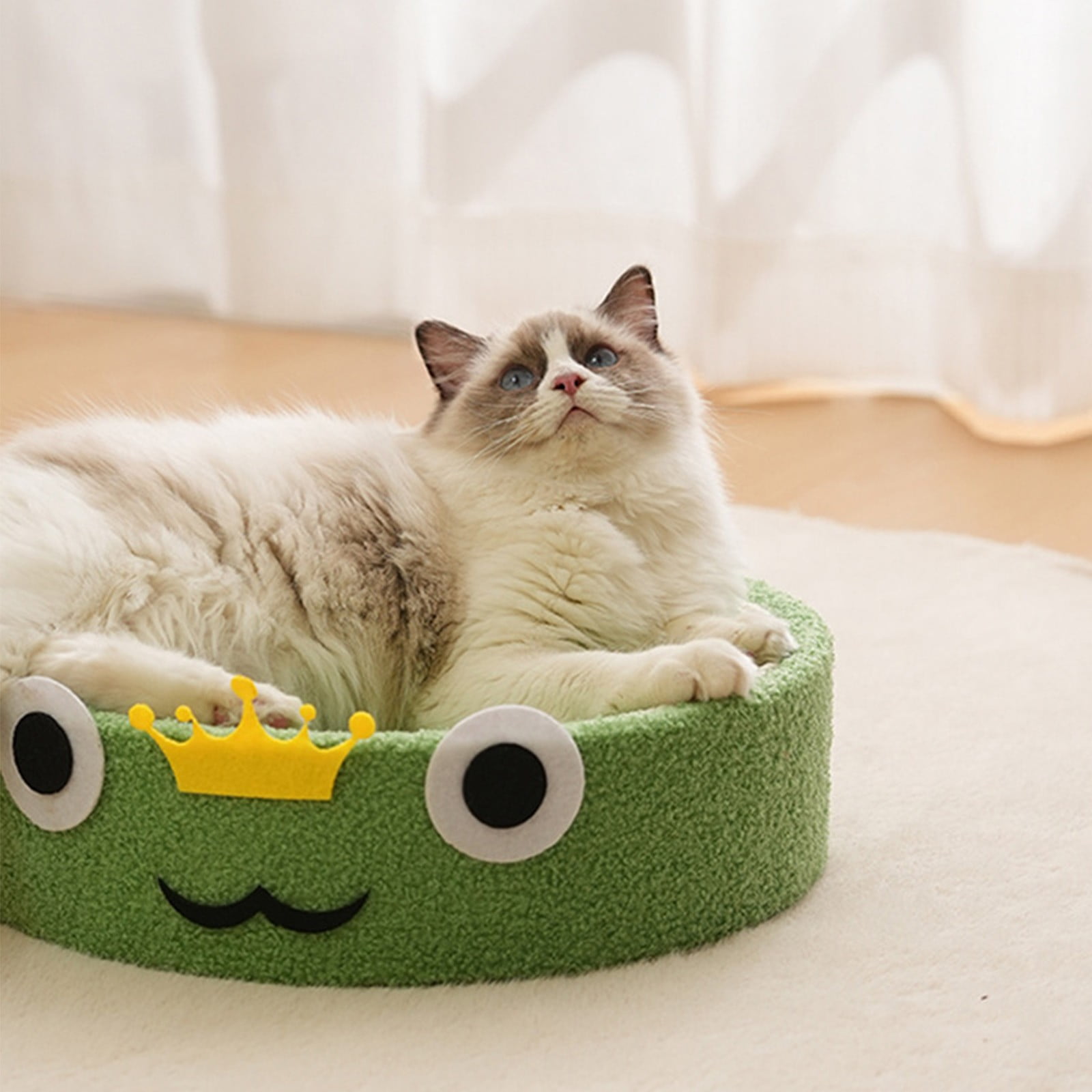 STPToys Large Cat Scratcher Bed Cardboard,Kitty Scratch Pad Corrugated Bowl Round Kittens Scratching Board Protector for Couch&Carpets&Sofas - Pink - Image 11