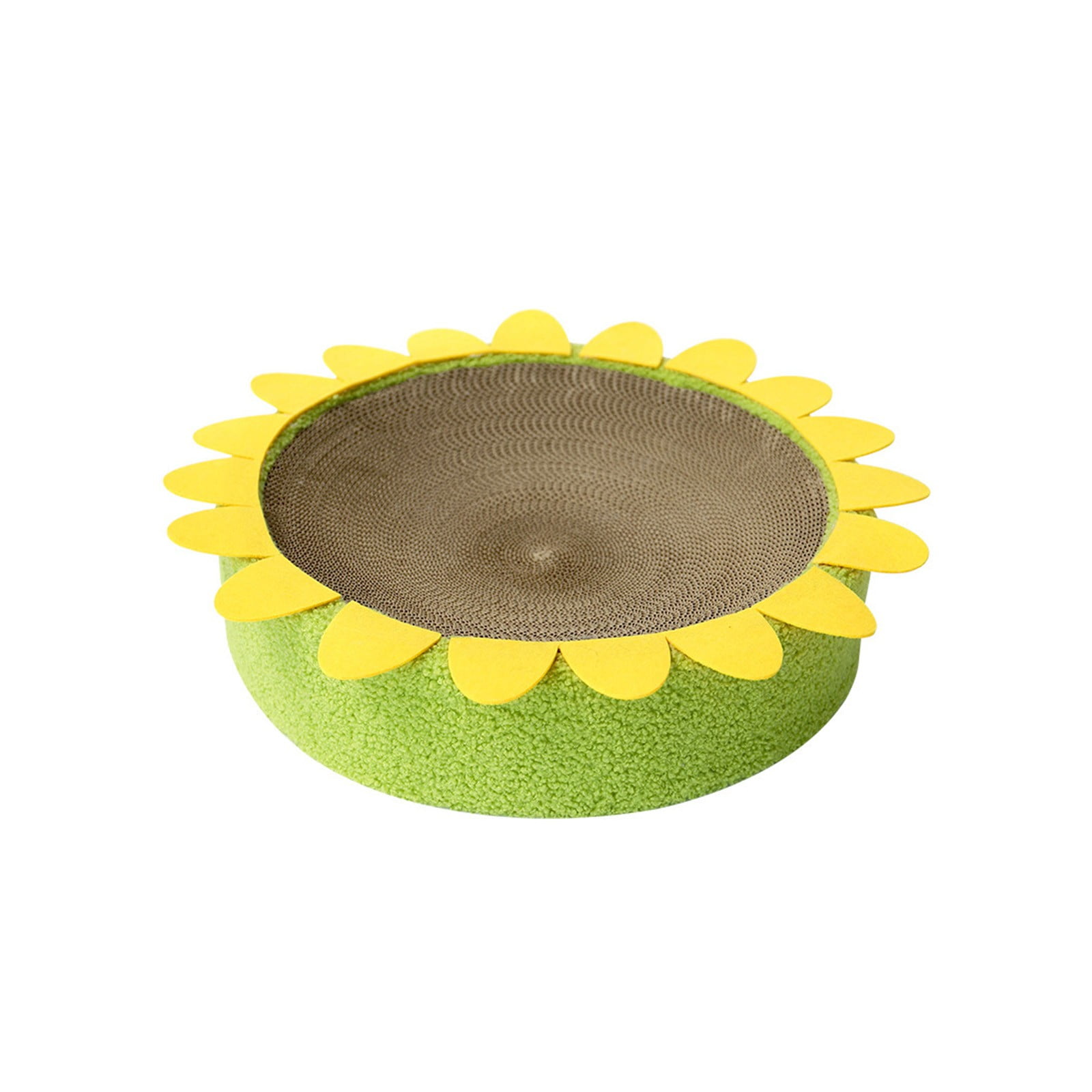 STPToys Large Cat Scratcher Bed Cardboard,Kitty Scratch Pad Corrugated Bowl Round Kittens Scratching Board Protector for Couch&Carpets&Sofas - Pink - Image 13