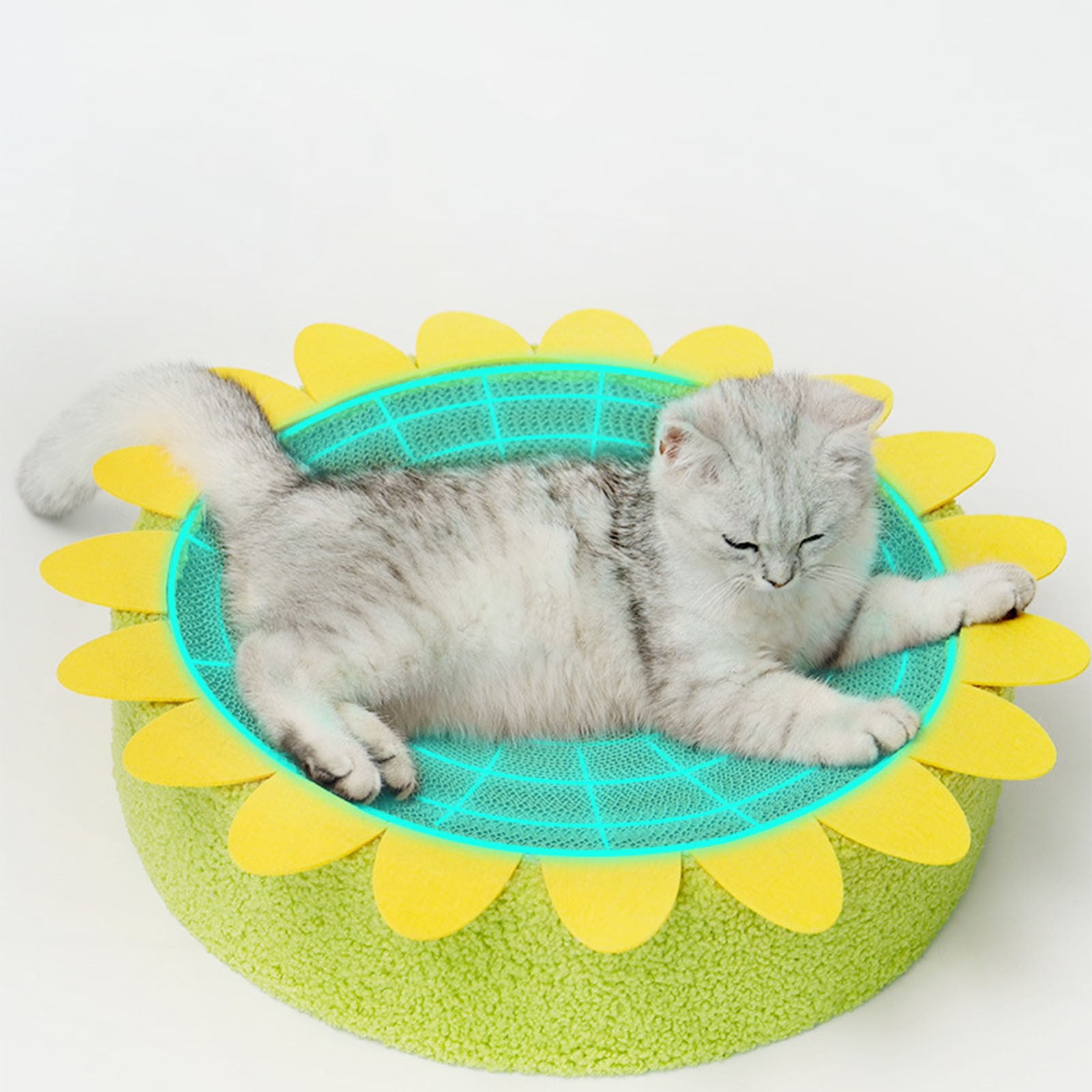 STPToys Large Cat Scratcher Bed Cardboard,Kitty Scratch Pad Corrugated Bowl Round Kittens Scratching Board Protector for Couch&Carpets&Sofas - Pink - Image 16