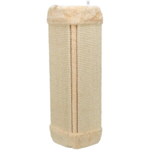 TRIXIE Wall Mount Sisal Scratching Board for Corners, Vertical Cat Scratcher, Beige