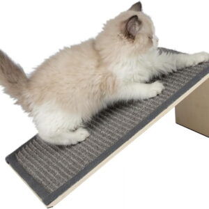 Best Pet Supplies Catify Sloped Sisal Cat Scratcher Ramp for Indoor Cats, 15” x 9” x 6.7”, Gray