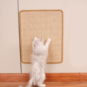 LHNFT Cat Scratch Mat Sisal Cat Scratching Pads 15.7x7.8 Inch Cat Scratching Pad with Adhesive Tape, Sisal Scratch Rug Wall Scratchers for Indoor Cat, Protect Couch, Carpets, Furniture