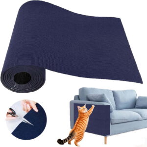 Cat Scratchers, DIY Multi-Scene Use Mat, Large Size(39.4"x15.8"), Can Be Used As a Cat Nail Clipper for Natural Nail Grinding,Protects Sofa and Furniture, Includes Tape and Screws. (Blue)