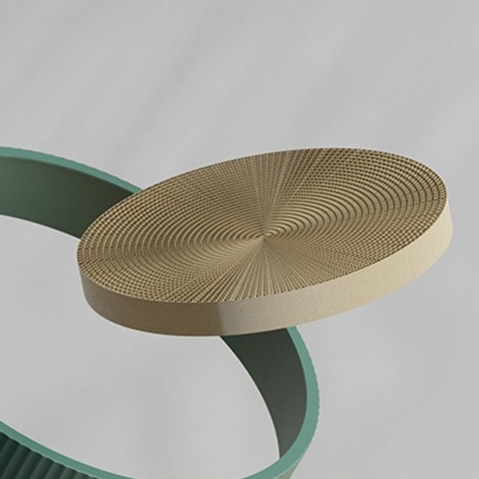 Beautynvta Round Cat Scratcher Refill, 13.78 Inch Diameter, 0.98 Inch Thickness, Cardboard Cat Scratcher Scratching Board Replacement Pads for Indoor Cats - Image 2