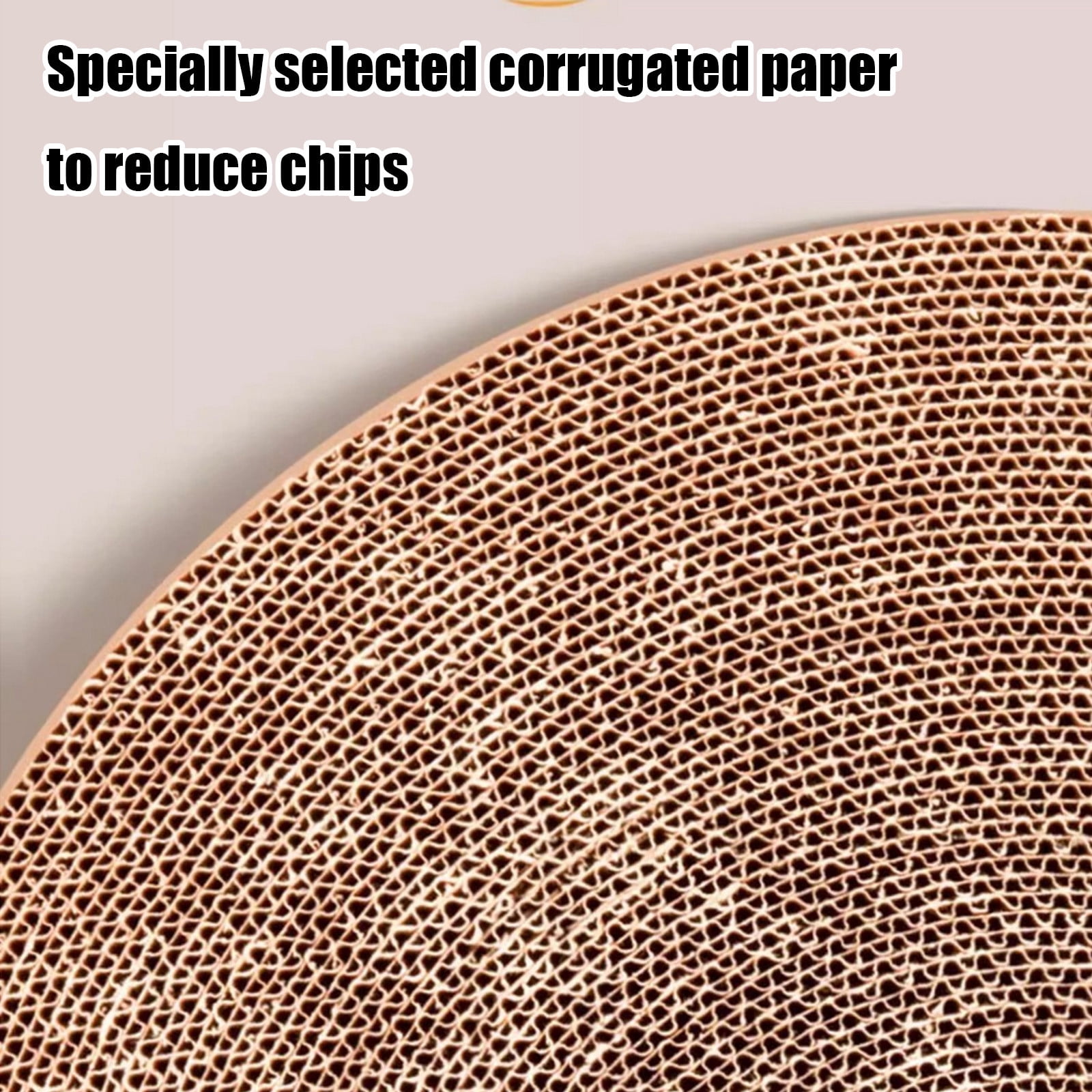 Beautynvta Round Cat Scratcher Refill, 13.78 Inch Diameter, 0.98 Inch Thickness, Cardboard Cat Scratcher Scratching Board Replacement Pads for Indoor Cats - Image 4