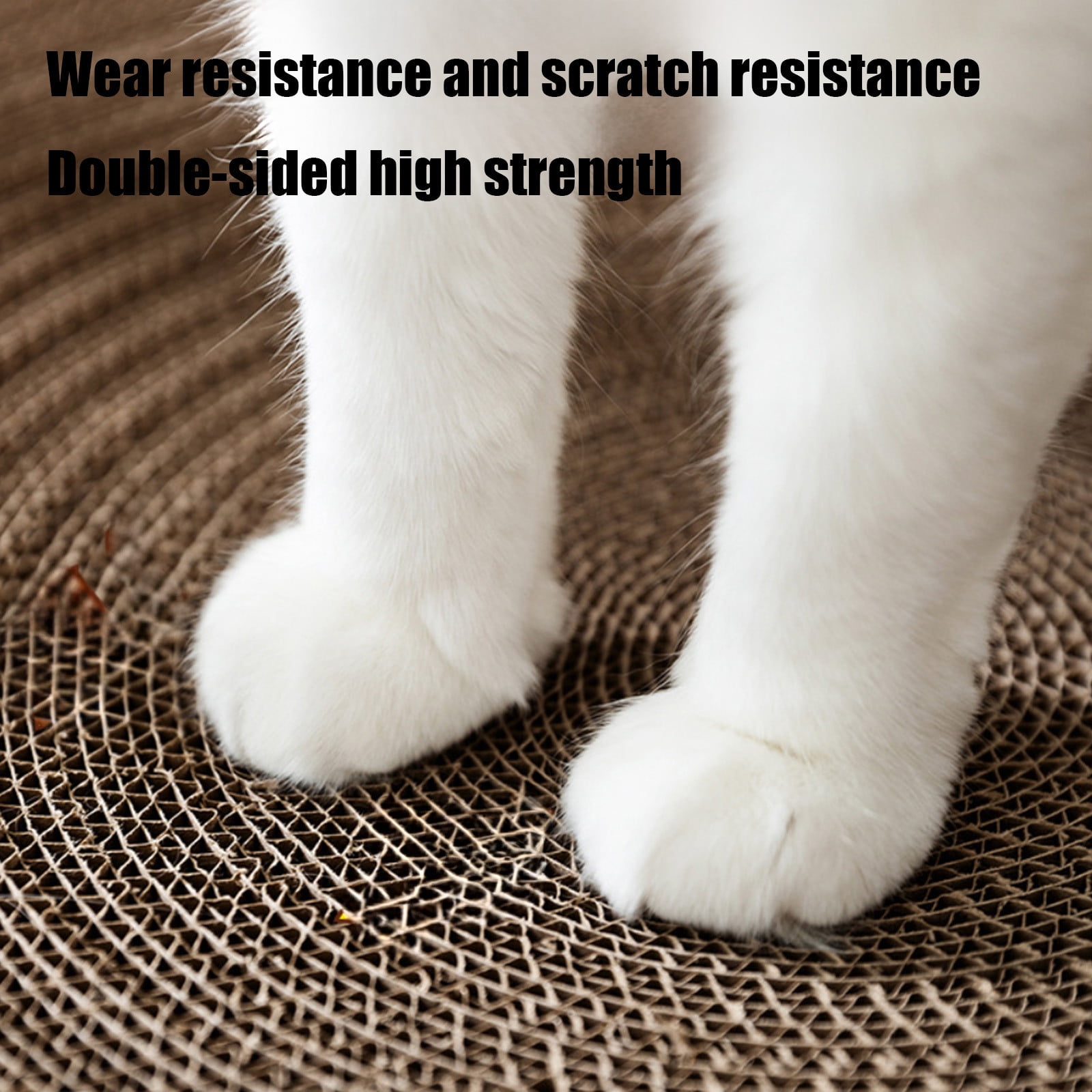 Beautynvta Round Cat Scratcher Refill, 13.78 Inch Diameter, 0.98 Inch Thickness, Cardboard Cat Scratcher Scratching Board Replacement Pads for Indoor Cats - Image 5