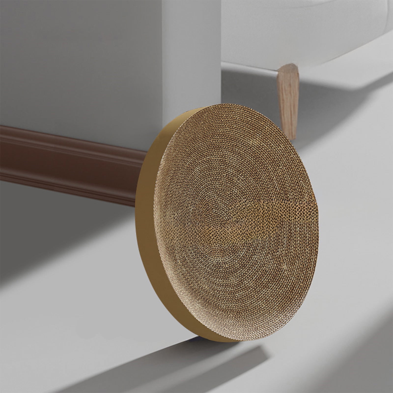 Beautynvta Round Cat Scratcher Refill, 13.78 Inch Diameter, 0.98 Inch Thickness, Cardboard Cat Scratcher Scratching Board Replacement Pads for Indoor Cats - Image 6