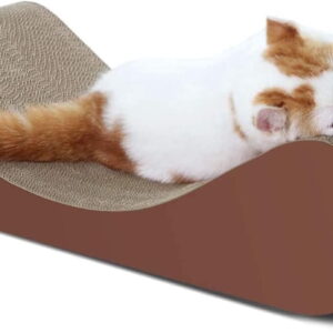 Bone Cat Scratcher Cardboard Lounge Bed, Cat Scratching Post, Durable Board Pads Prevents Furniture Damage