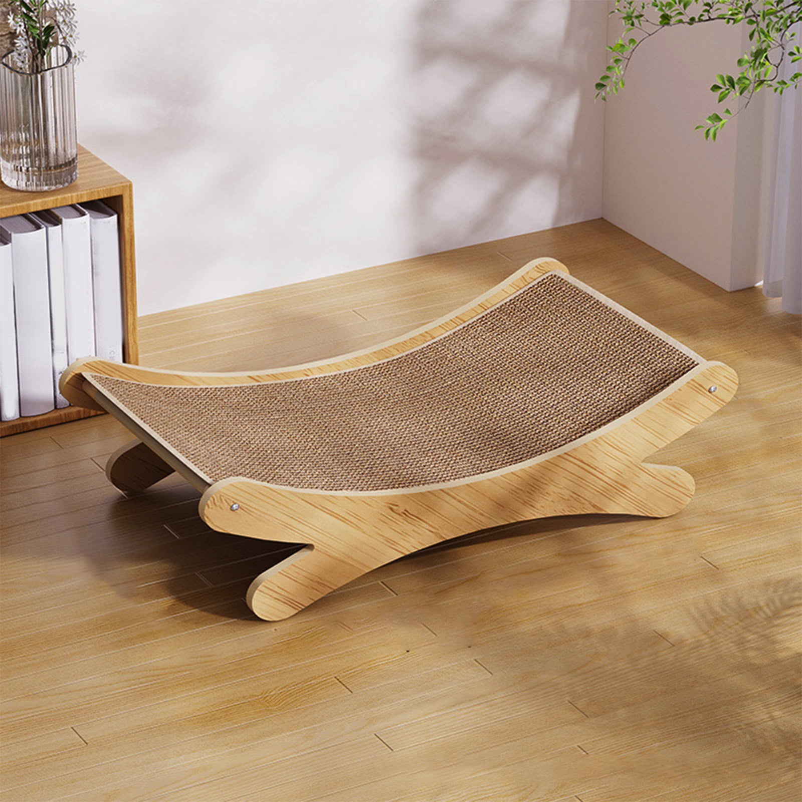 under $5 Fufafayo Sisal Cat Scratcher - Cat Scratcher Cardboard, Oval Cat Scratching Bed Pad Durable Cat Scratch Lounge for Indoor Cats, Kittens & Puppies - Image 4