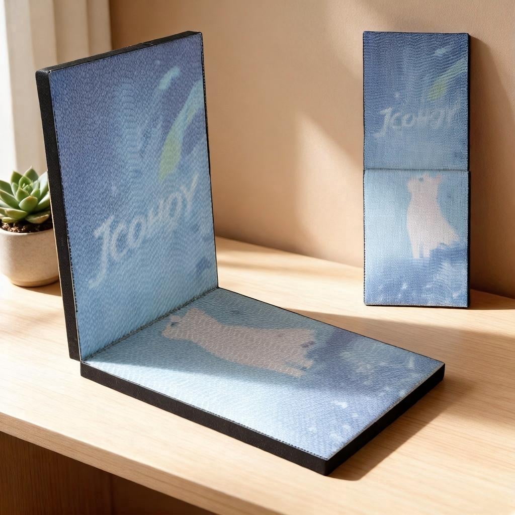 Artistic Cat Scratching Board, Wall-Mountable Cat Scratcher, Foldable, 27.6x11x1 inches, Suitable for Indoor Cats as a Scratching Mat and Cat Furniture Protector (Blue)