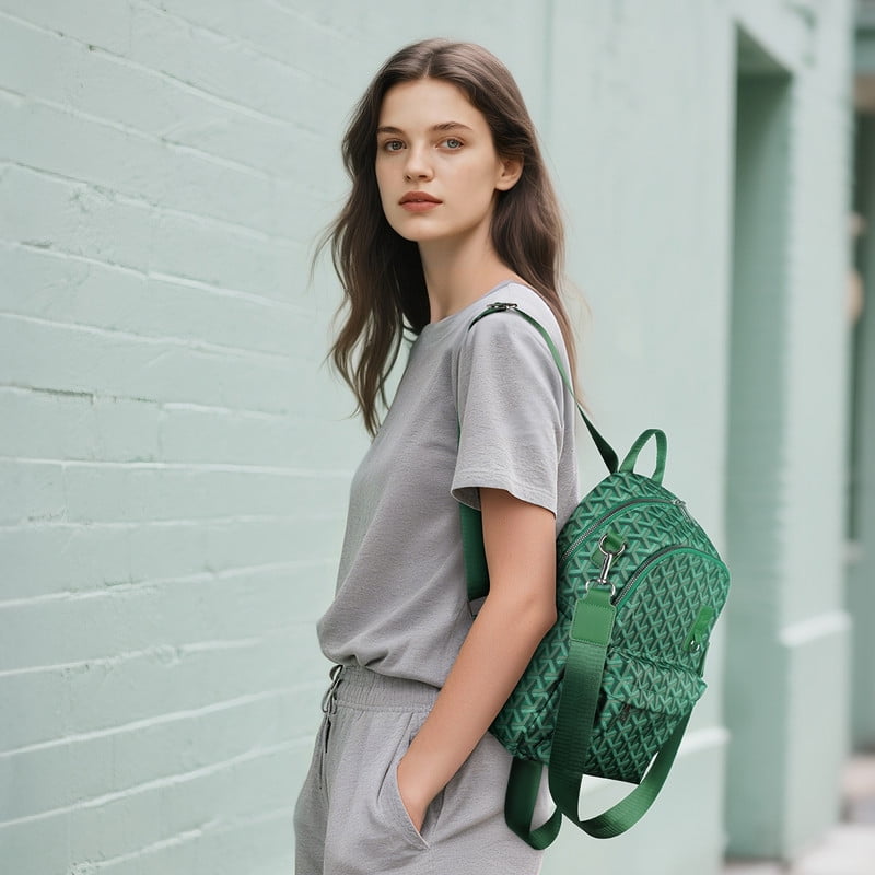 Tinyat Backpack for Women Shoulders Bag Convertible Ladies Fashion Bags Waterproof Large Capacity for Travel Commute Concert - Image 2