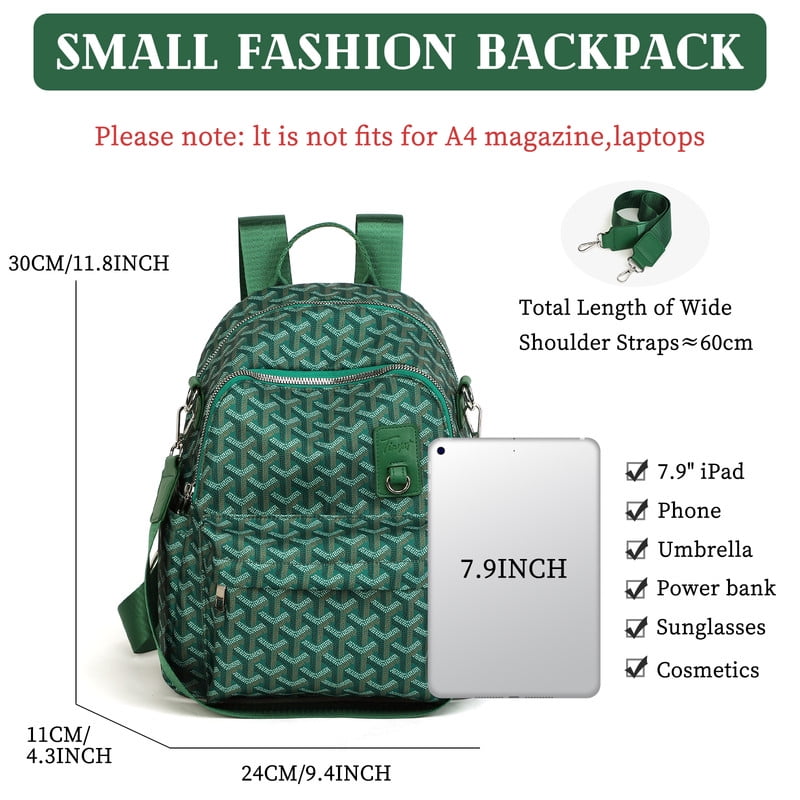 Tinyat Backpack for Women Shoulders Bag Convertible Ladies Fashion Bags Waterproof Large Capacity for Travel Commute Concert - Image 3