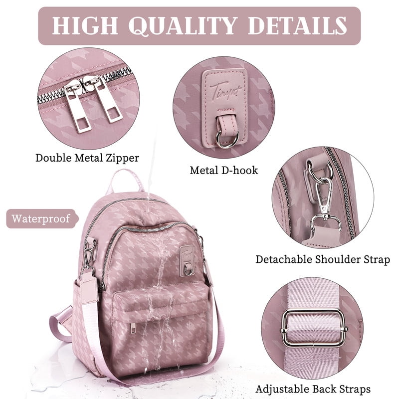 Tinyat Backpack for Women Shoulders Bag Convertible Ladies Fashion Bags Waterproof Large Capacity for Travel Commute Concert - Image 24