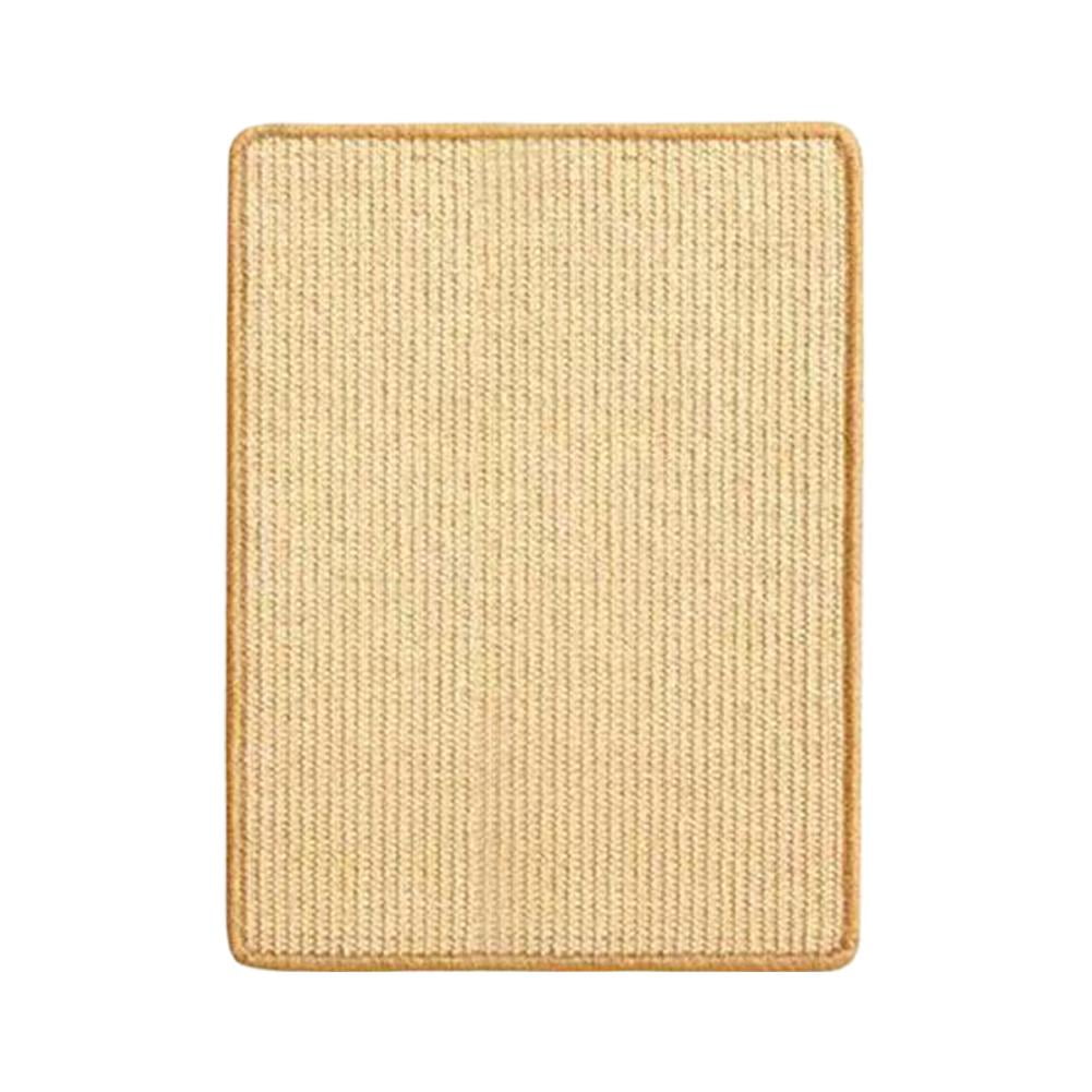 Wall Mounted Cat Scratcher Mat, Natural Sisal Cat Scratch Pad for Indoor Cats, Vertical Carpet Scratching Board with Tapes, Furniture Protection - Image 9
