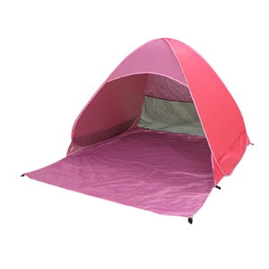 Kezqiaxn Tents for Camping, Camping Tent, Hand Throwing Speed Opening Fully Automatic Tent Backpacking Tent With Carry Bag, Backpack Tent for Family Beach Hiking Travel Pink