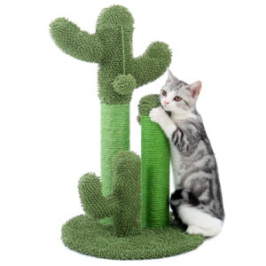 PAWZ Road 23" Cactus Cat Scratching Posts Medium Sisal Cat Scratcher,Green