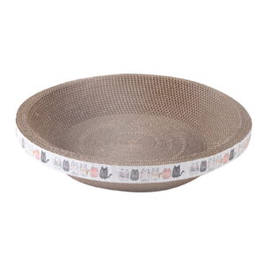 Cardboard Scratcher Pad Scratching Post:Round Sturdy Cat Scratching Cardboard Pad Breathable Cat Scratch Pad, Cat Scratching Cardboard for Indoor Cats, Furniture Protecter(Medium)