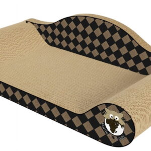 Purrfect World Cat Scratcher and Lounge: Chocolate & Tan Checkerboard