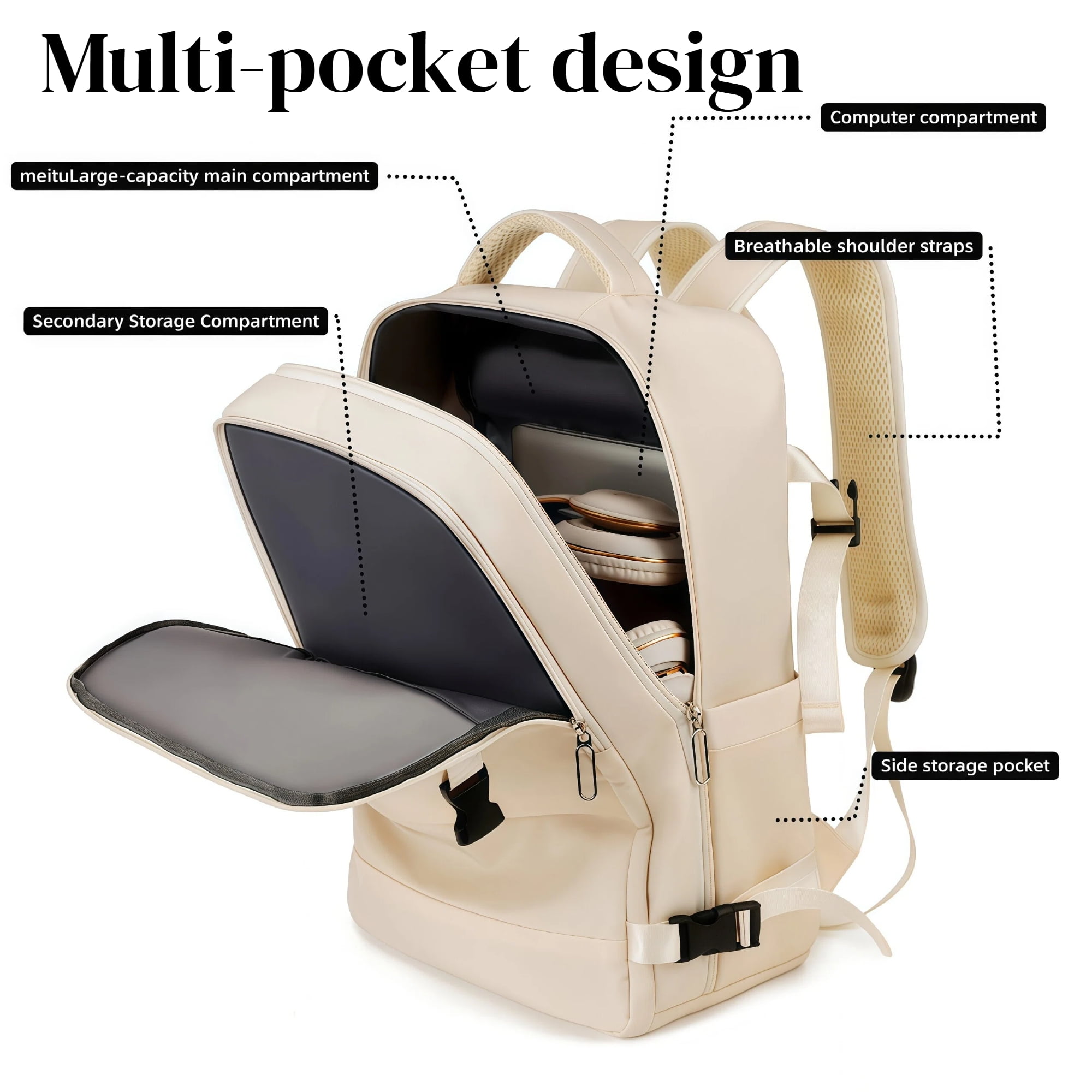 TRANSLINK Travel Backpack for Women Men TSA Carry On with USB Charging Port Weekender Essentials Backpacks fits 15.6" Laptop - Image 23