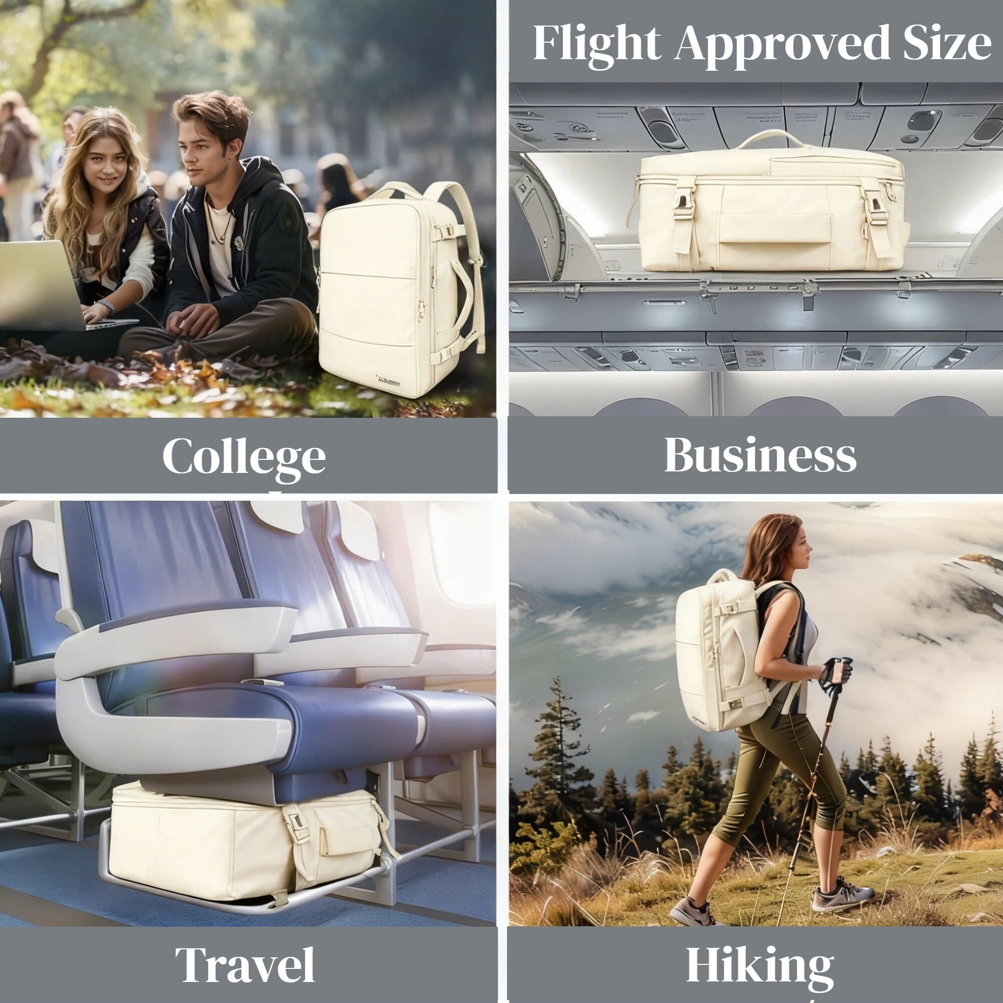 TRANSLINK Travel Backpack for Women Men TSA Carry On with USB Charging Port Weekender Essentials Backpacks fits 15.6" Laptop - Image 24