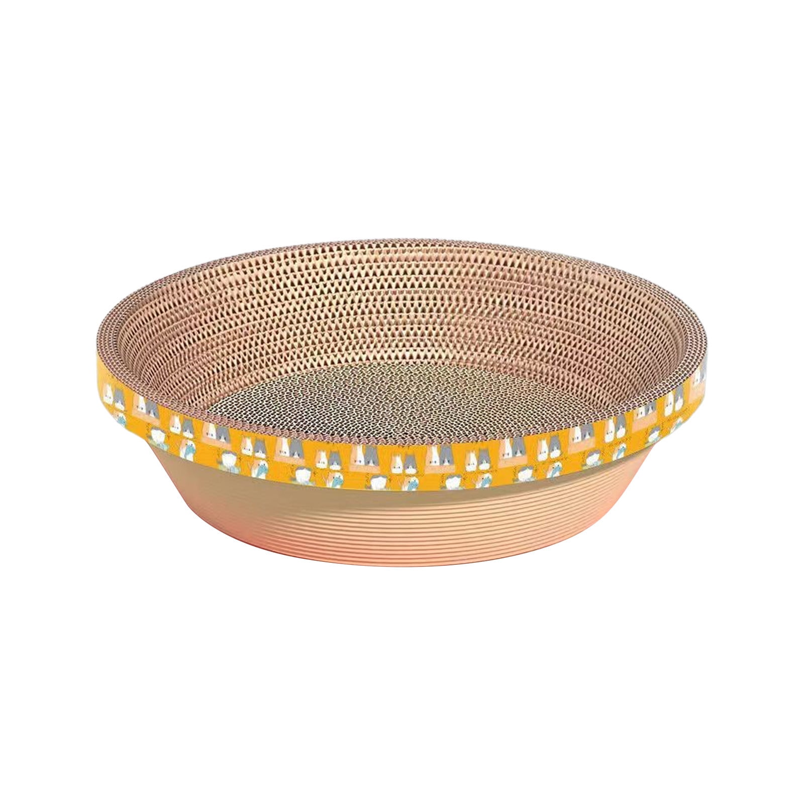 Under $1! GFHFHITJ Oval Shape Cat Scratcher Cardboard Bed, Corrugated Scratch Pad with Box, Cat Scratching Lounges Bed, Circle Cat Scratcher, Modern Cat Scratcher, Cute Round Cat Scratcher Bowl - Image 19