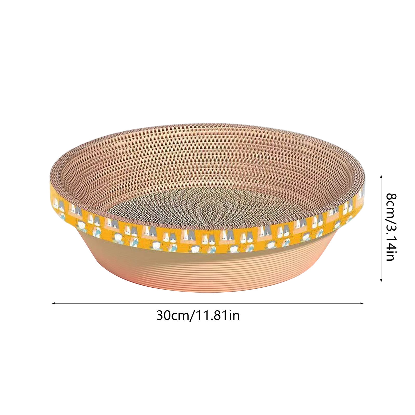 Under $1! GFHFHITJ Oval Shape Cat Scratcher Cardboard Bed, Corrugated Scratch Pad with Box, Cat Scratching Lounges Bed, Circle Cat Scratcher, Modern Cat Scratcher, Cute Round Cat Scratcher Bowl - Image 21