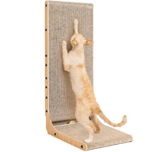 JAYWAYNE Multifunctional L - Shaped Cat Scratcher, Cat Scratcher, Cardboard Cat Scratcher - 23.6" Tall for Home, Pet Store, Cat Playroom