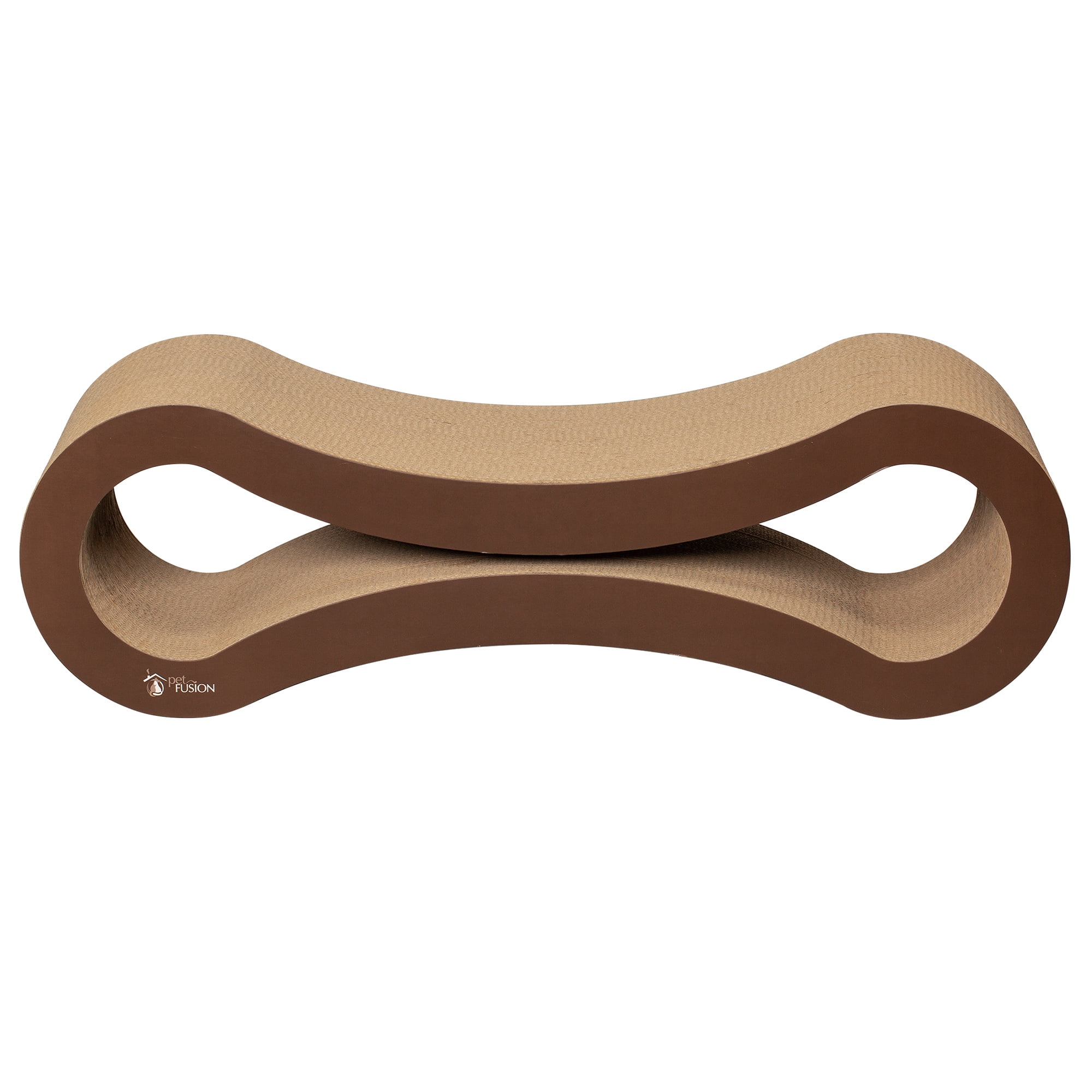 PetFusion Ultimate Reversible Infinity Cat Scratcher Lounge & Bed, Durable & Long Lasting, Brown - Image 7