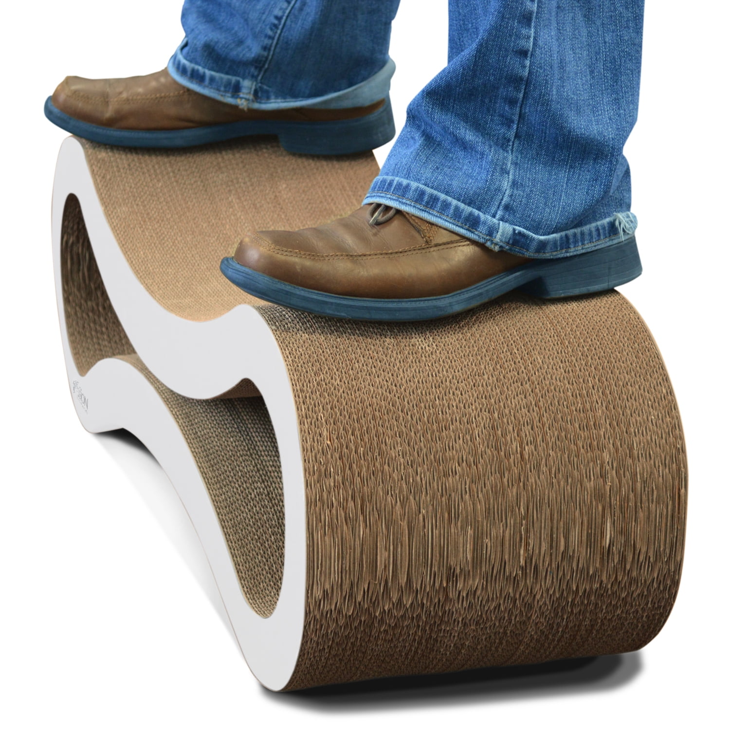 PetFusion Ultimate Reversible Infinity Cat Scratcher Lounge & Bed, Durable & Long Lasting, Brown - Image 9