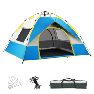 Dcenta 2/3/4 Person Camping Tent , Easy Setup Outdoor Tents Water Resistant Ultraviolet Protecting Lightweight Portable for Family Backpacking Camping Hiking Traveling