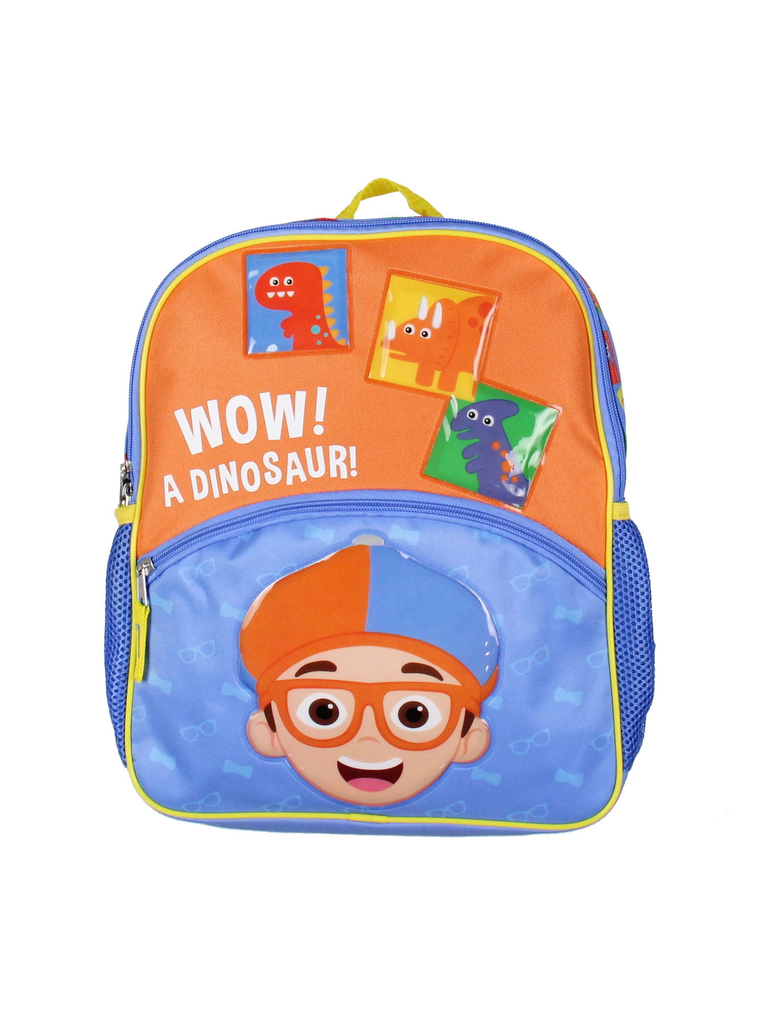 Blippi Wow! A Dinosaur 14" Kids School Travel Backpack Bag w/ Raised Character Designs - Image 5