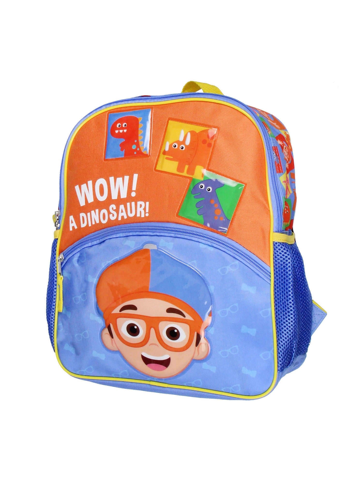 Blippi Wow! A Dinosaur 14" Kids School Travel Backpack Bag w/ Raised Character Designs - Image 6