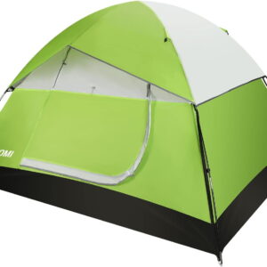 Camping Tent, Waterproof Family Dome Tent with Removable Rain Fly, Instant Cabin Tent for 60 Seconds Set Up, Advanced Venting Design, Fit Camp Backpacking Hiking Outdoor, Dark Green