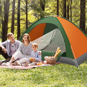 Ranliy 2 Person Camping Tent, Waterproof All Weather Easy Setup 1-2 People Man Tents for Family Camp, Hiking, Hunting Outdoor Mountaineering Travel