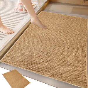Werulen Under $ 5 ! Cat Scratcher Mat, Foldable Waterproof Sisal Cat Scratch Mats, Horizontal Cat Floor Scratching Pad Rug, Protect Couch and Carpets Easy Clean