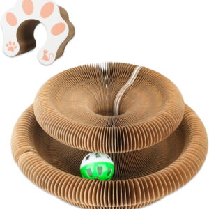 Yileqi Cat Accordion Cat Toy Kitty Kurlz Cat Toy Ball Scratch Pad Magic Organ Cat Scratching Board Cat Scratcher