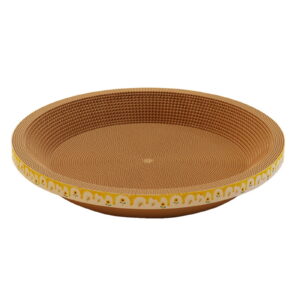 Cat Scratching Post Bed Lounge, Oval Shaped Corrugated Cardboard Cat Scratcher With Grinding Claw Pad, Durable Round House For Pet Play Sleep, 11.81X11.81X3.14 Inch, 1Pc